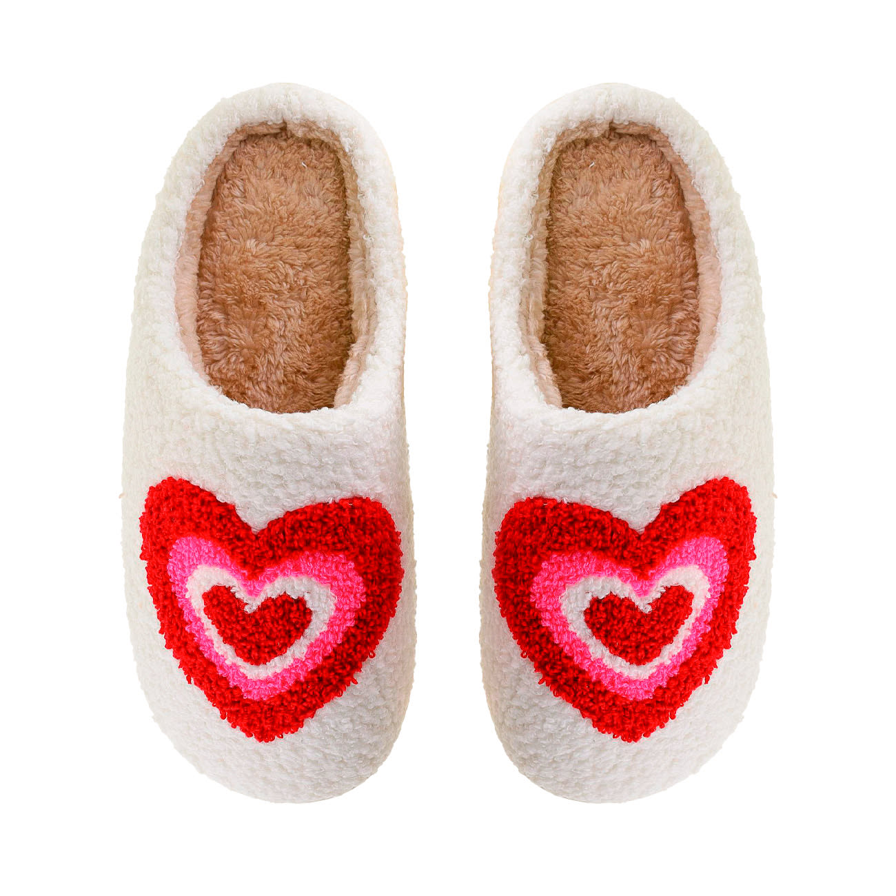 Slippers Hjerter - Rød/Pink