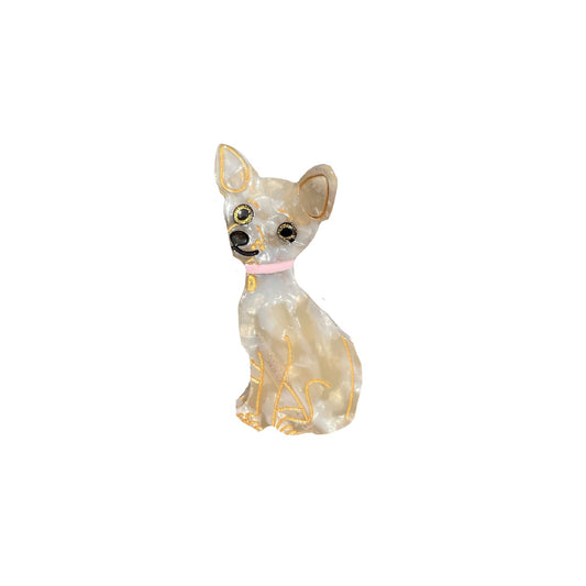 Chihuahua Hårklemme - Beige