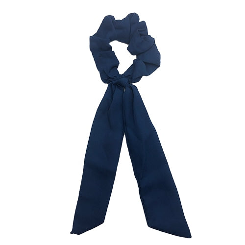 Long bow scrunchi - Navy