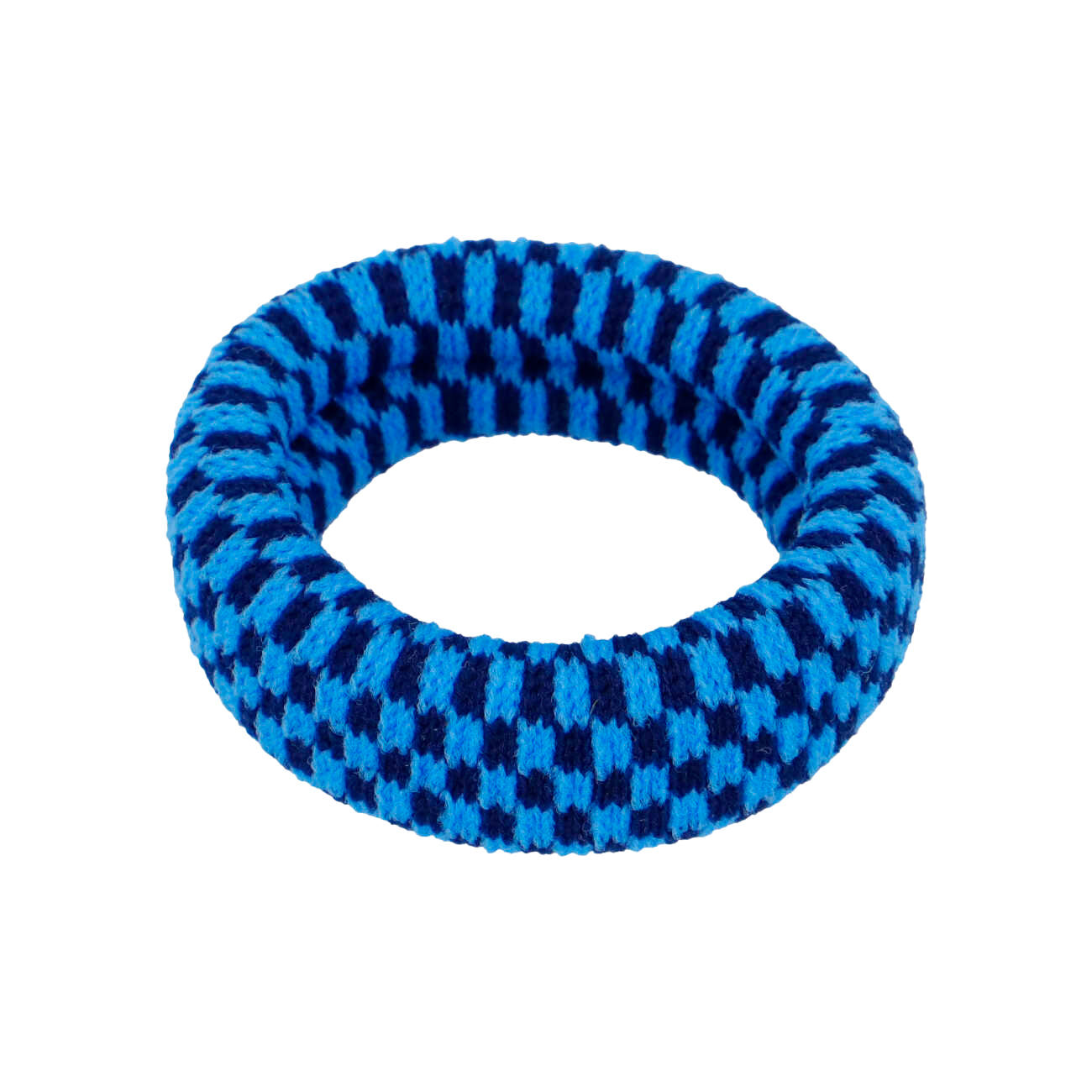 Ea Hårelastik - Ternet Mørkeblå