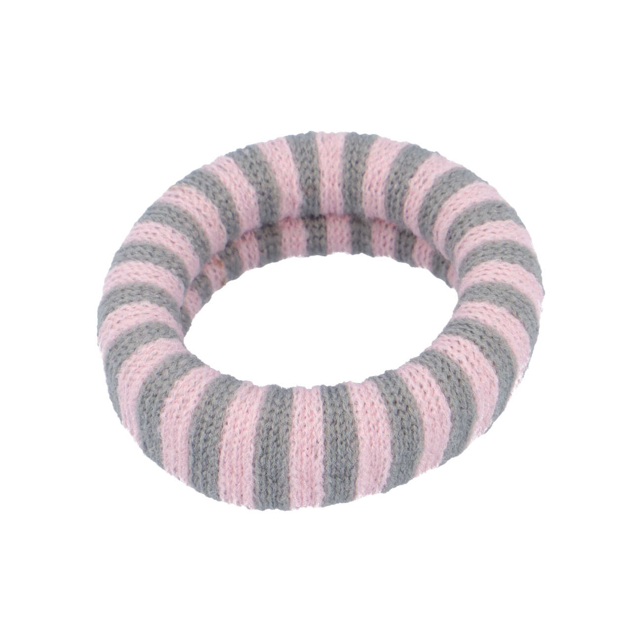 Ea Hårelastik - Rosa/Grå Stribet