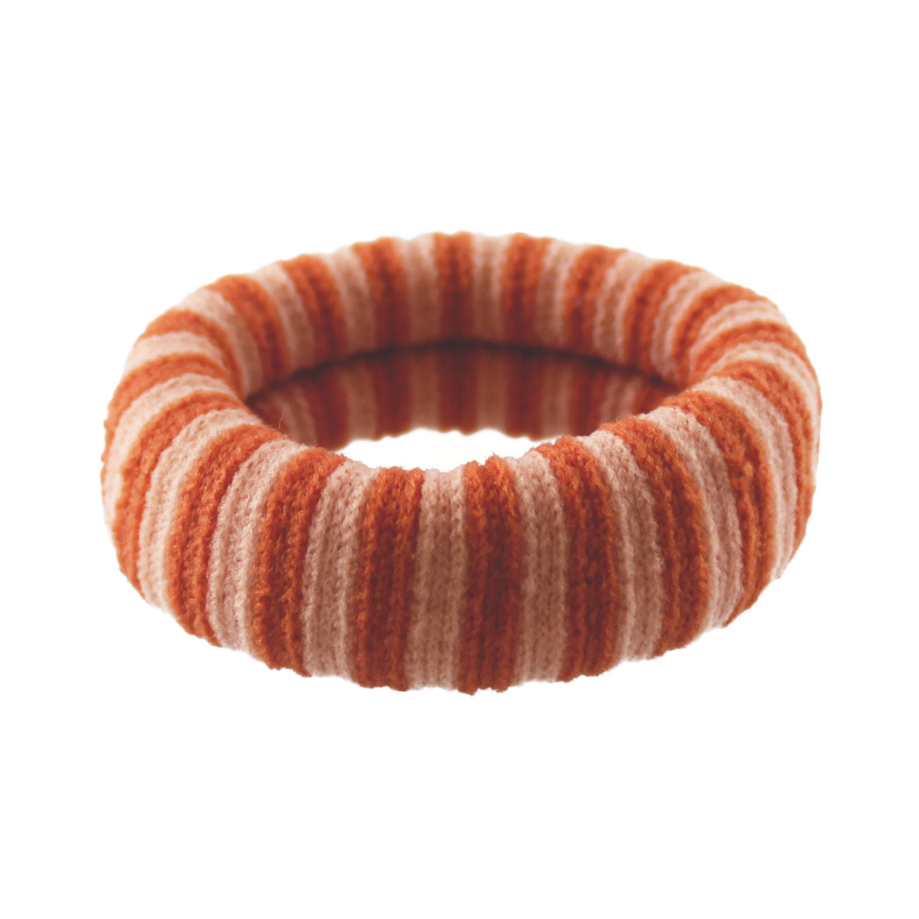 Ea Hårelastik - Brændt Orange/Pudder Stribet
