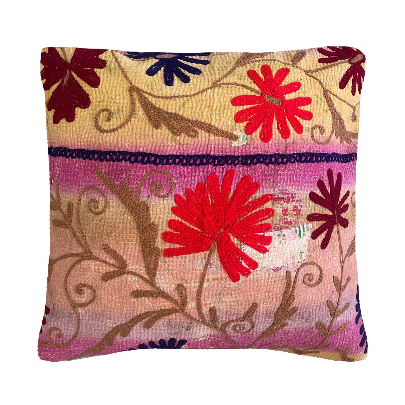 Trille Suzani Kantha Pudebetræk - Nr. 75