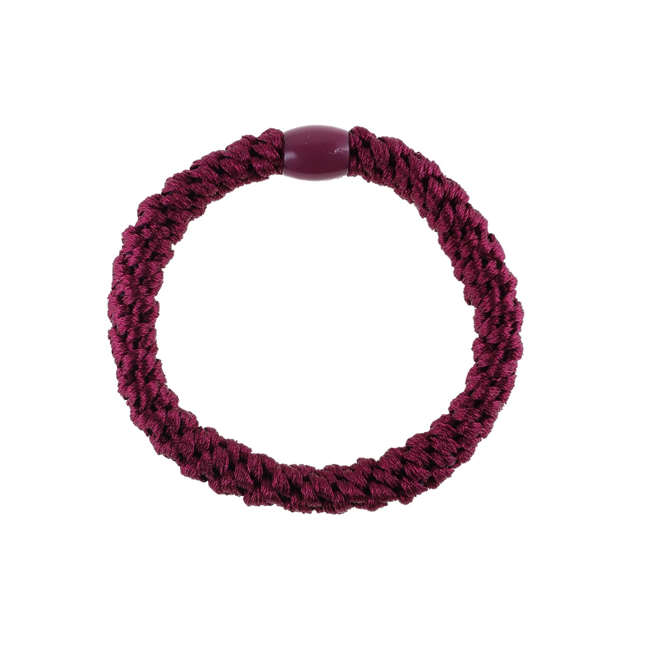 Flettet Hårelastik - Bordeaux