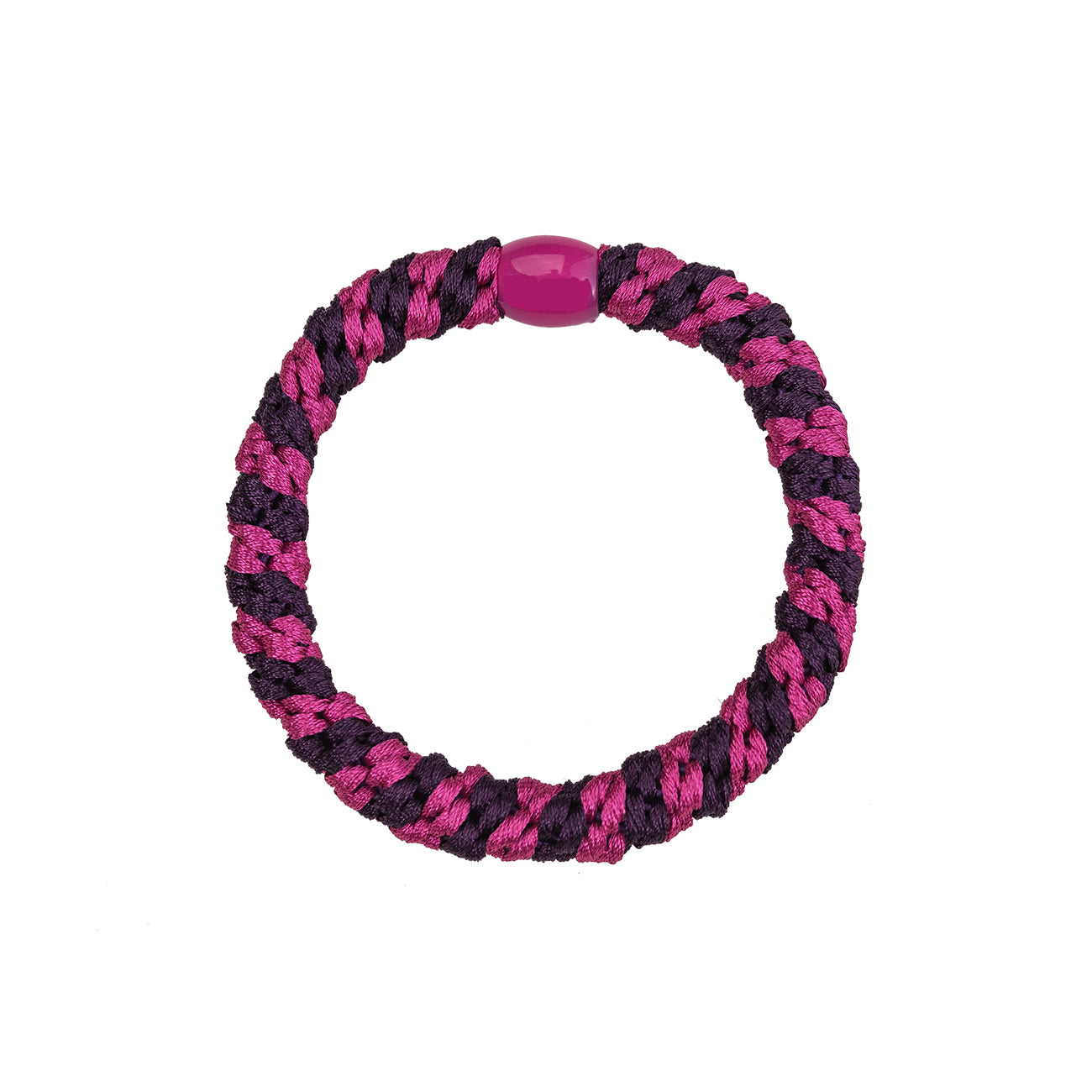 Flettet Hårelastik - Multi Lilla/Pink