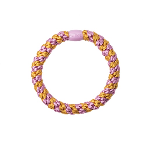 Flettet Hårelastik - Multi Pink/Orange