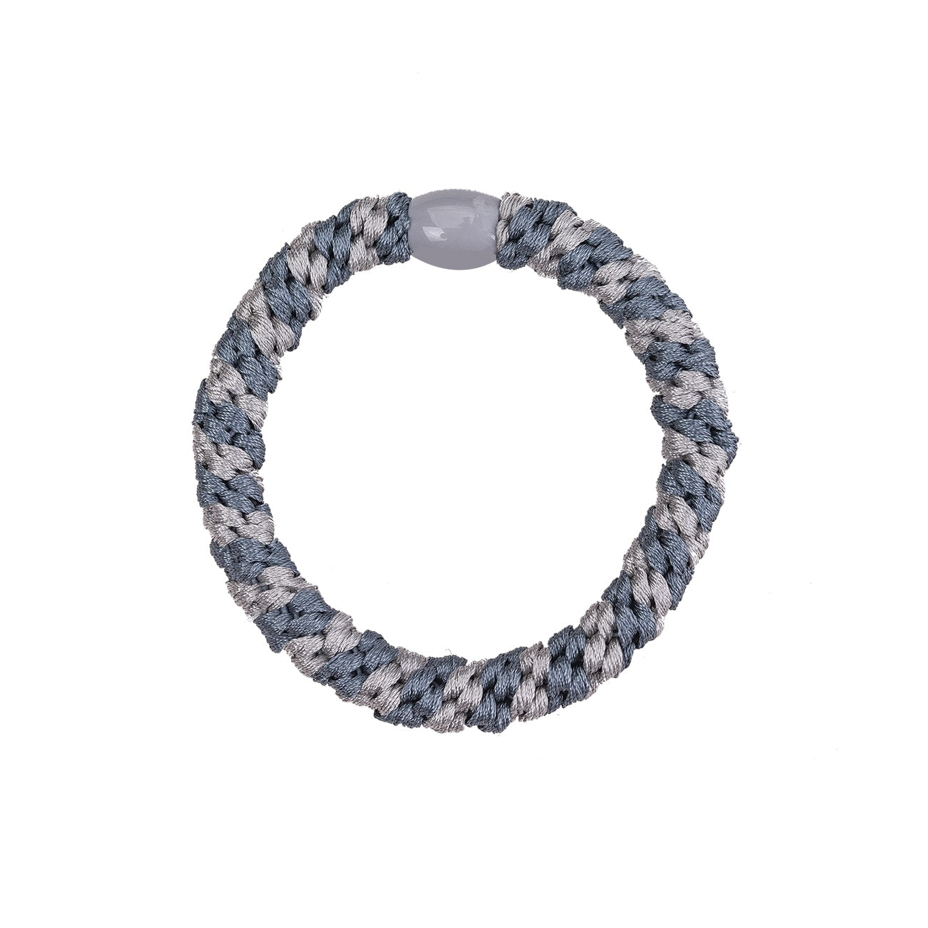 Flettet Hårelastik - Multi Grå