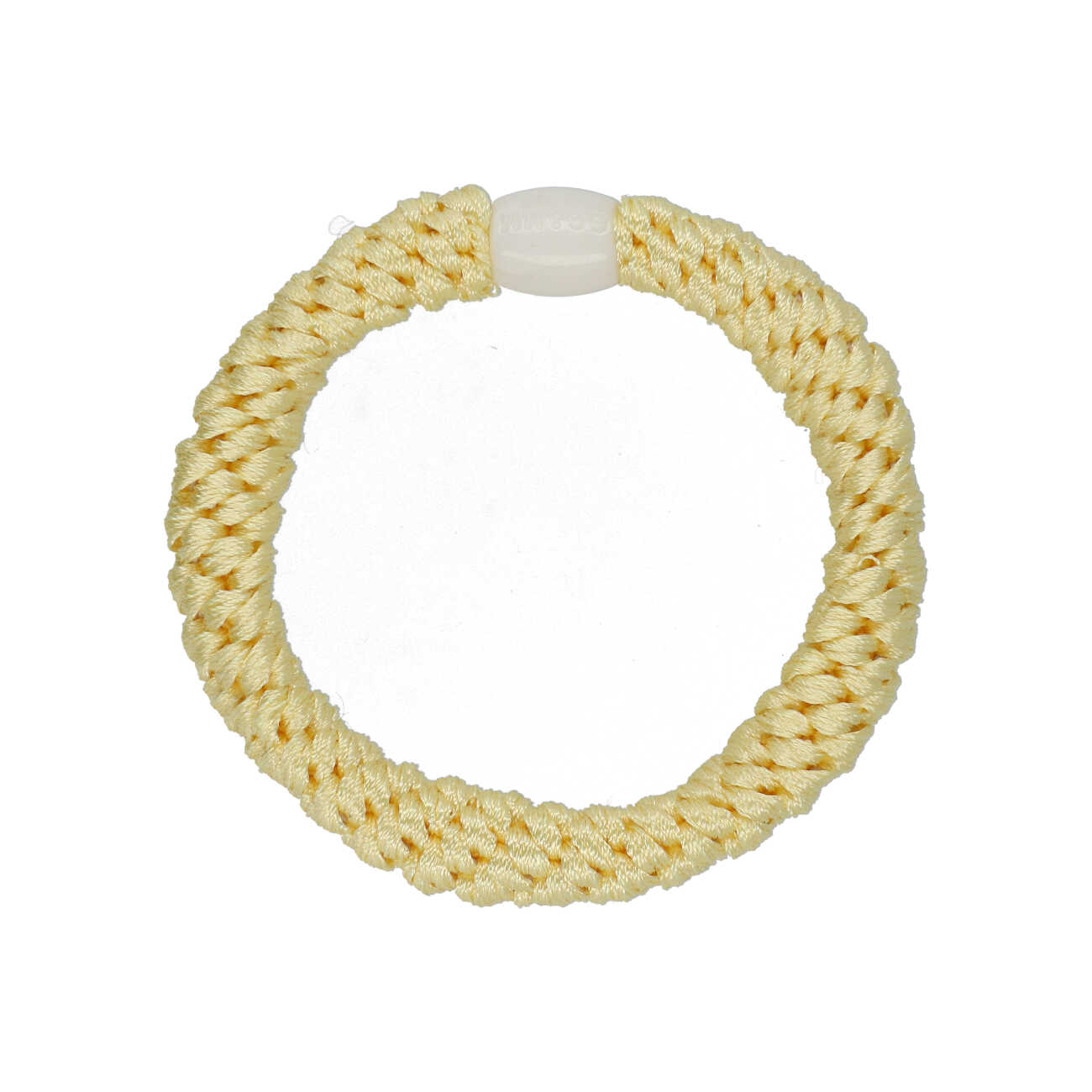 Flettet Hårelastik - Pastel Yellow