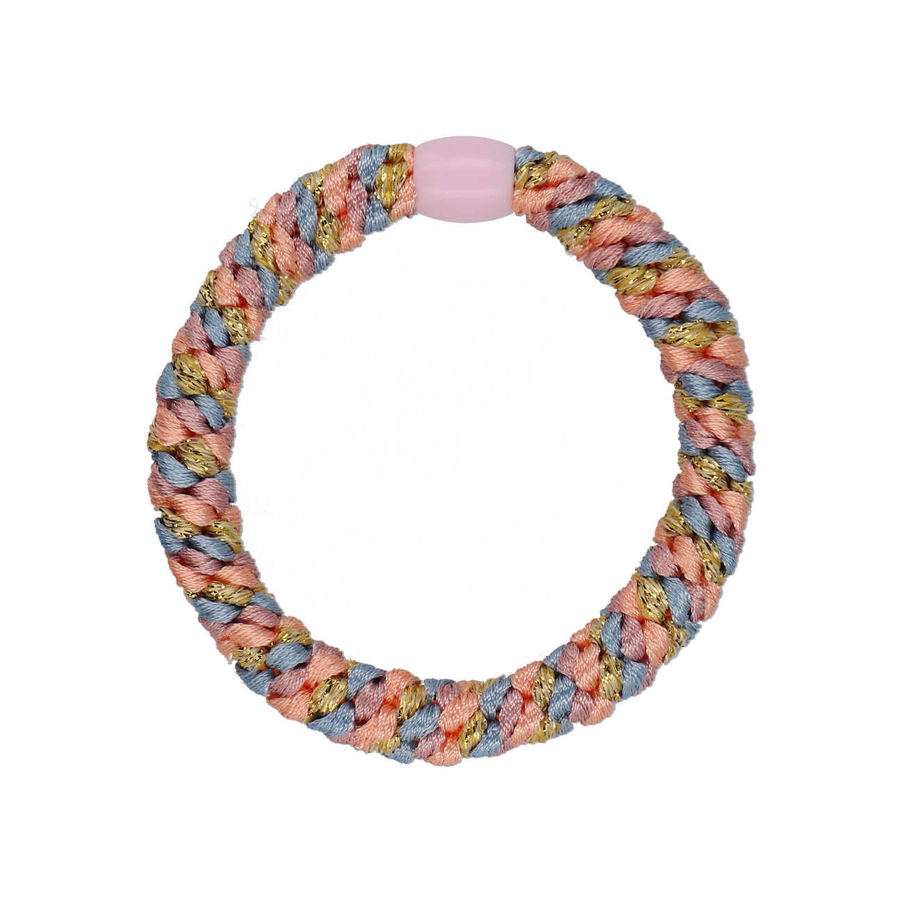Flettet Hårelastik - Multi Pastel Love