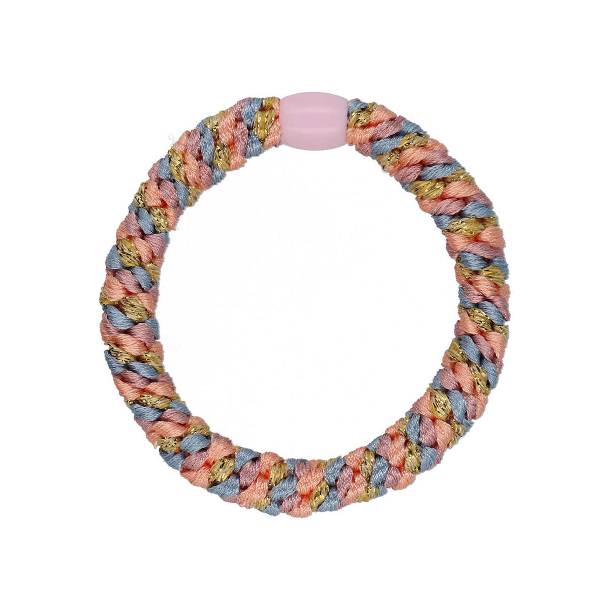 Flettet Hårelastik - Multi Pastel Love