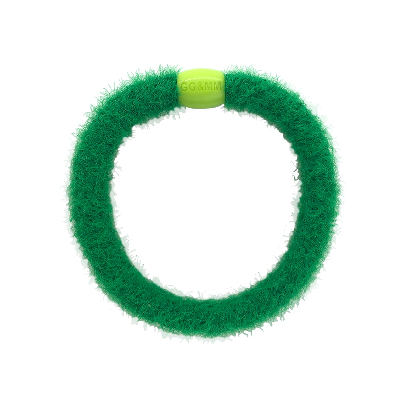 Flettet Hårelastik - Fluffy Grinch Green