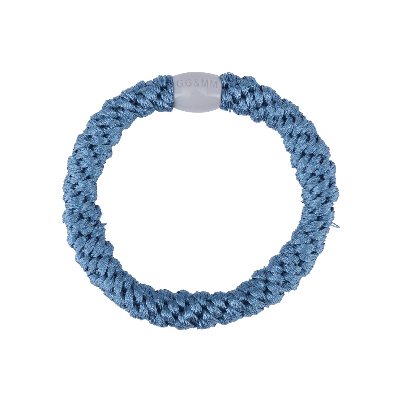 Flettet Hårelastik - Basis Stål Blå