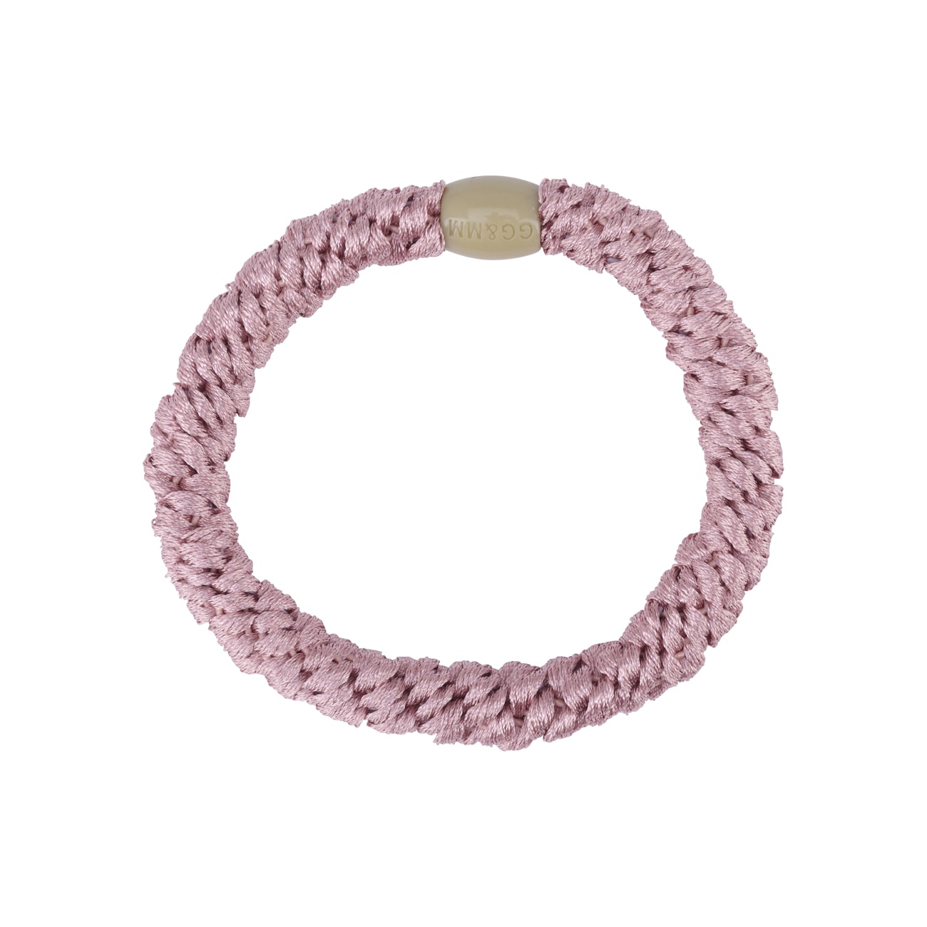 Flettet Hårelastik - Basis Duset Lyserød
