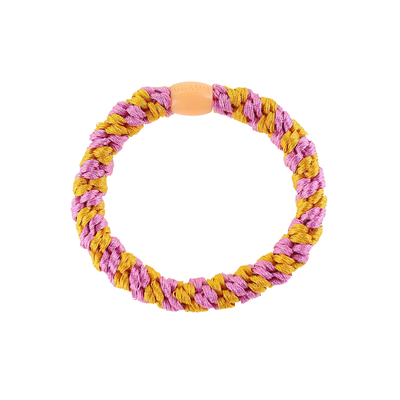 Flettet Hårelastik - Multi Pink/Karry