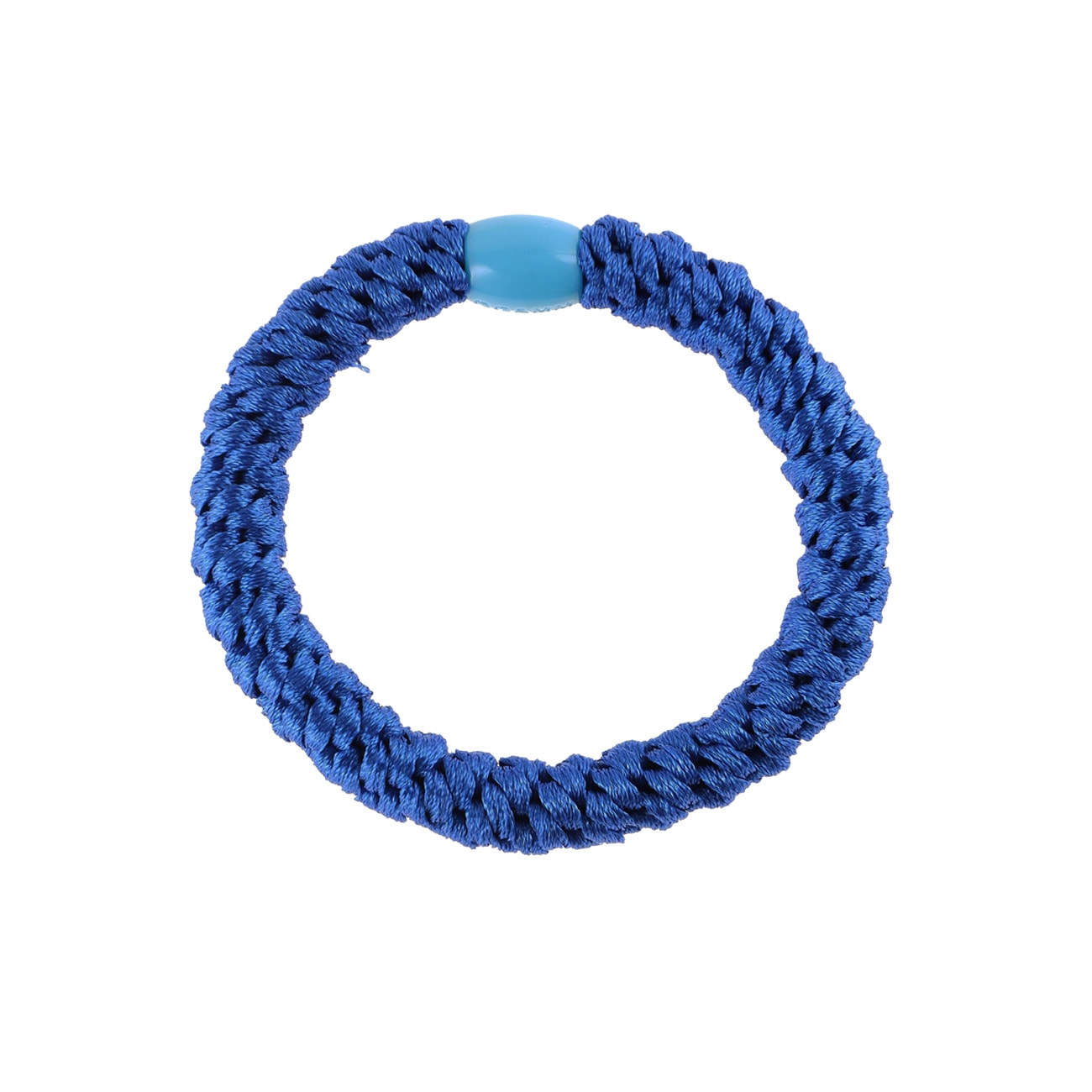 Flettet Hårelastik - Kobolt