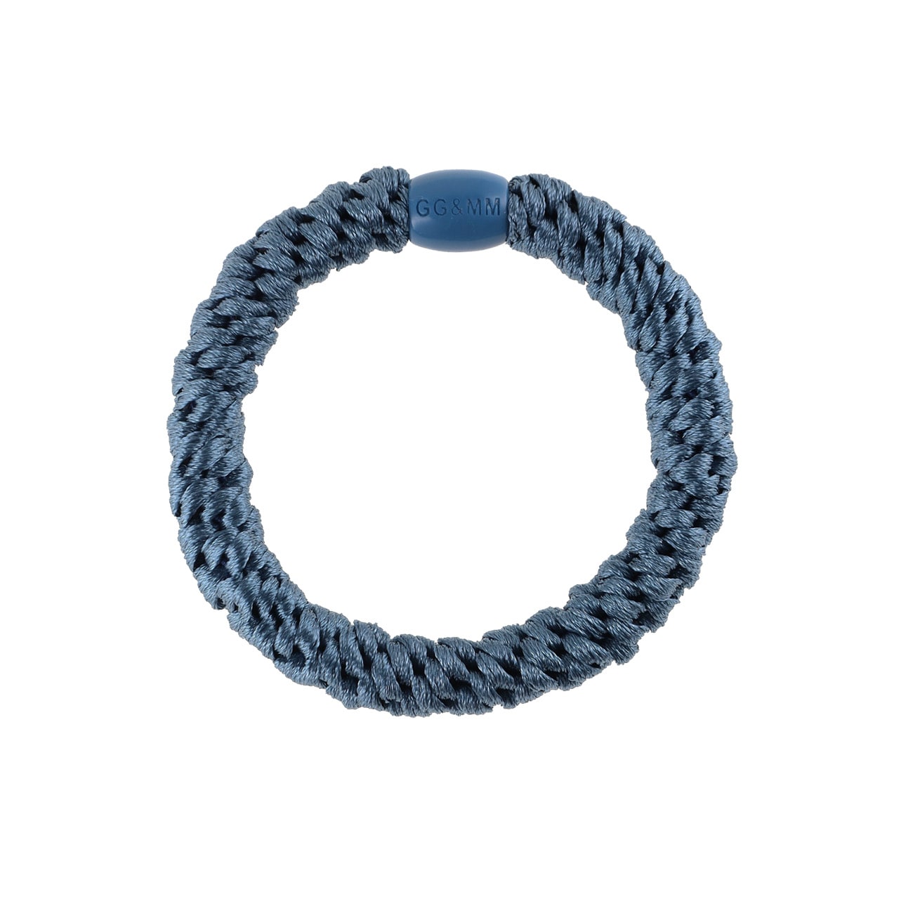 Flettet Hårelastik - Lys Petroleum