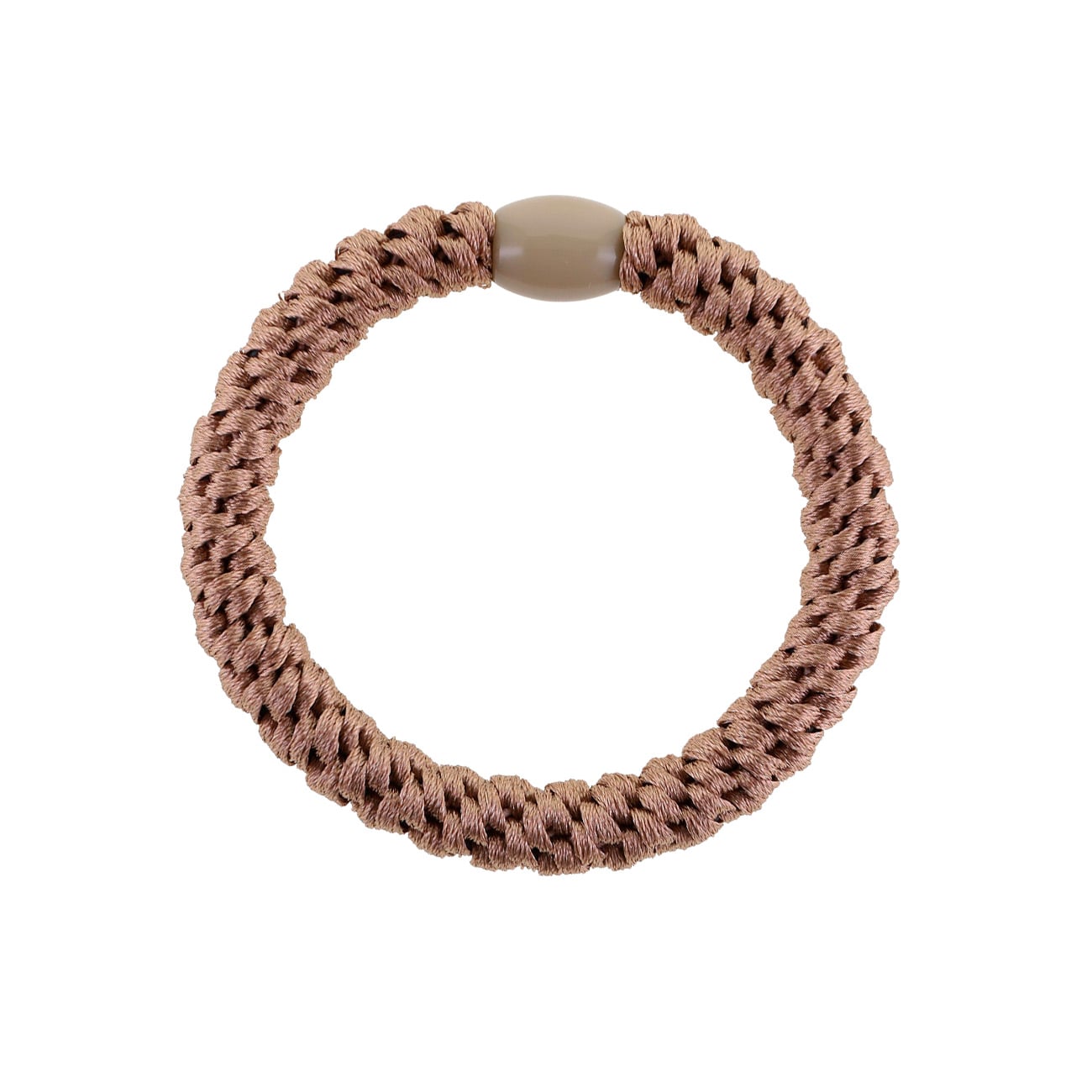 Flettet Hårelastik - Taupe