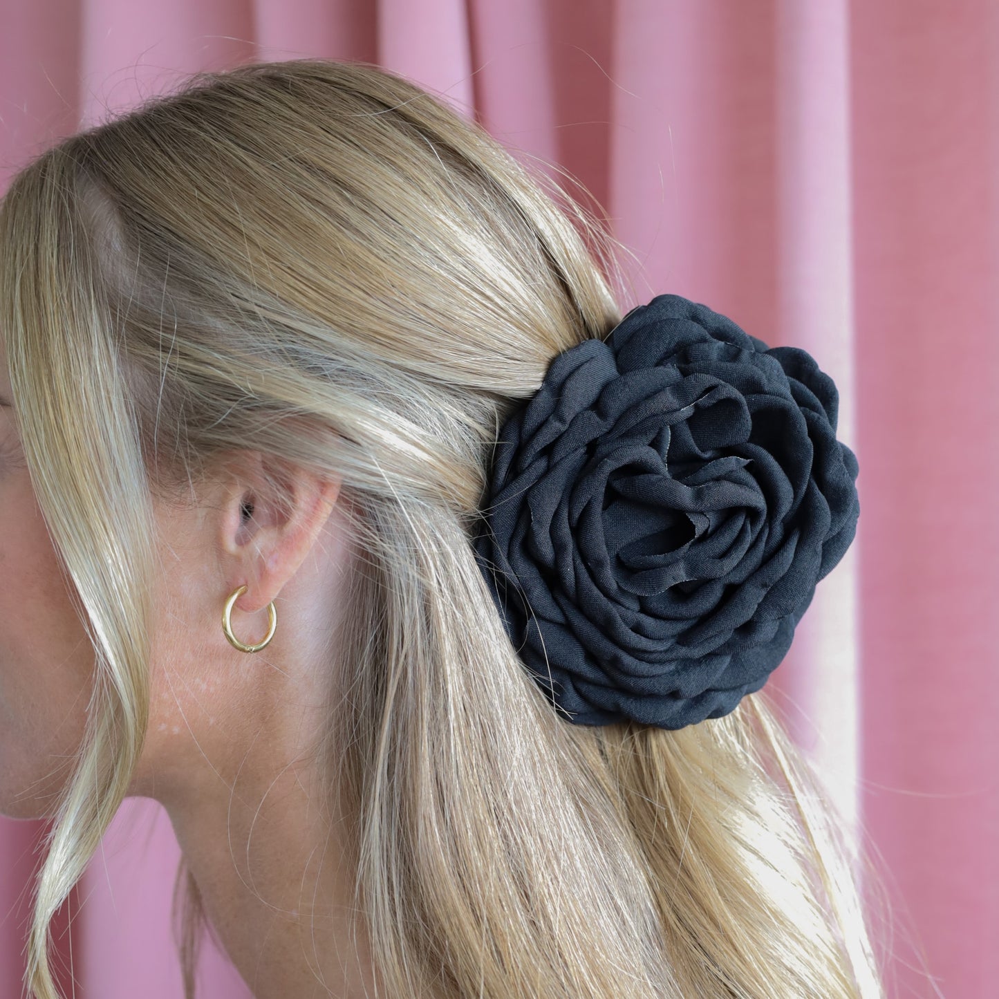 Daisy Hårklemme - Stor - Sort
