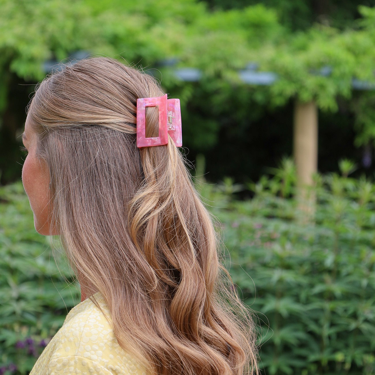 Silje Hårklemme - Pink Meleret