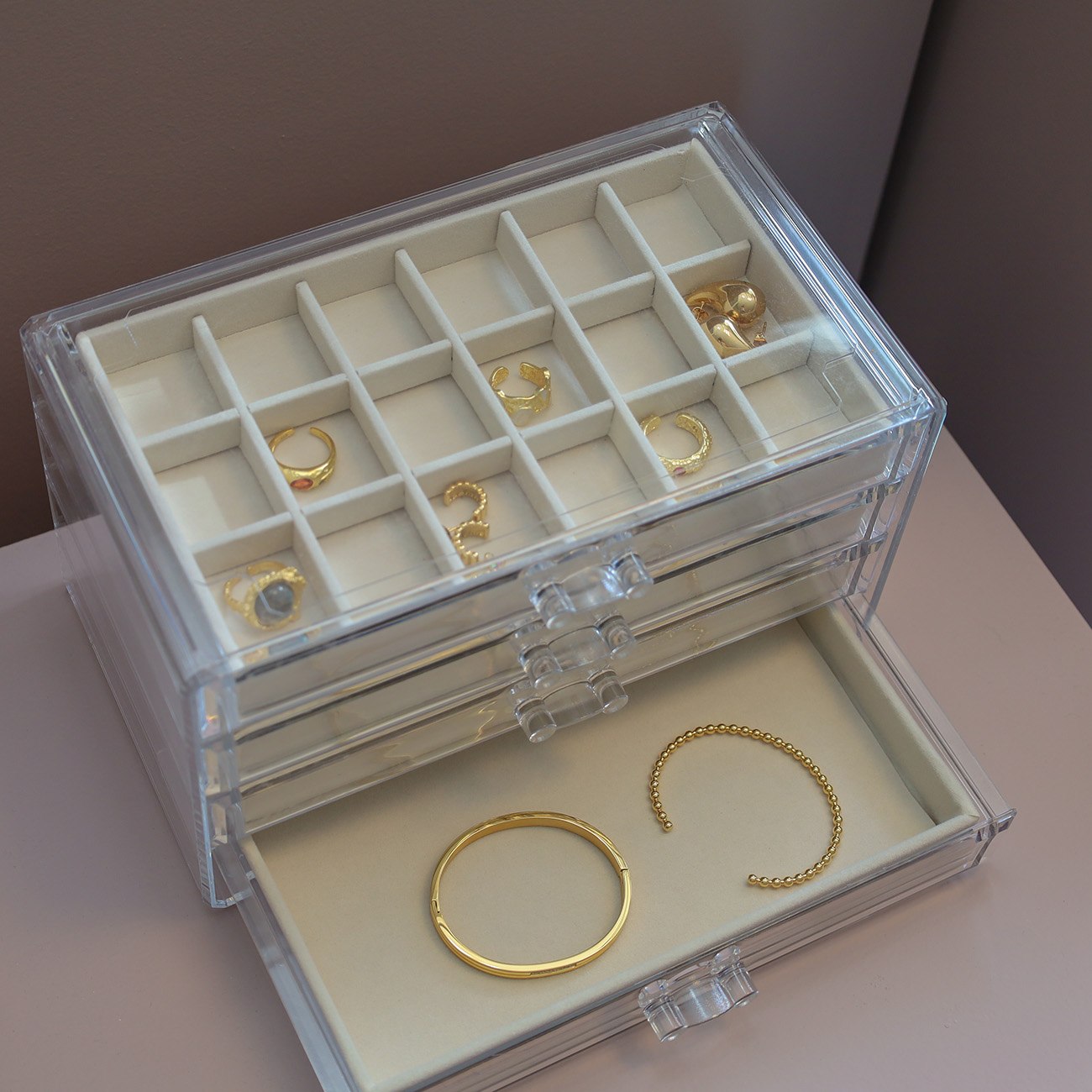 Smykkeskrin - Beige