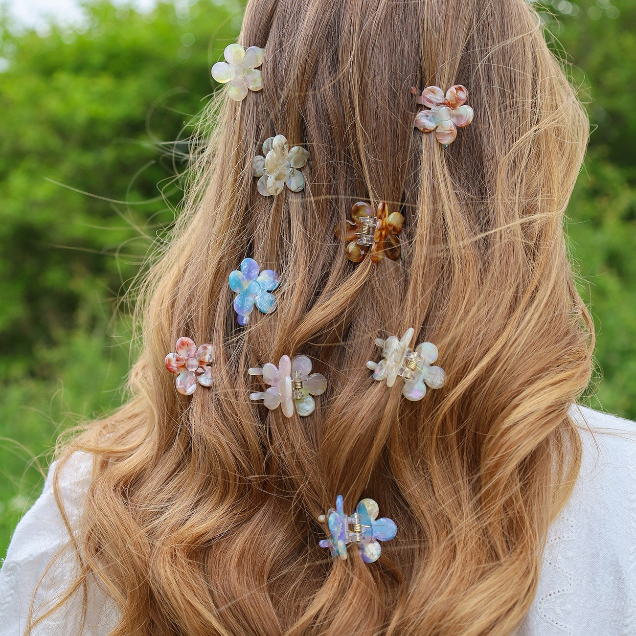 Margot Hårklemme - Gul/Lyserød