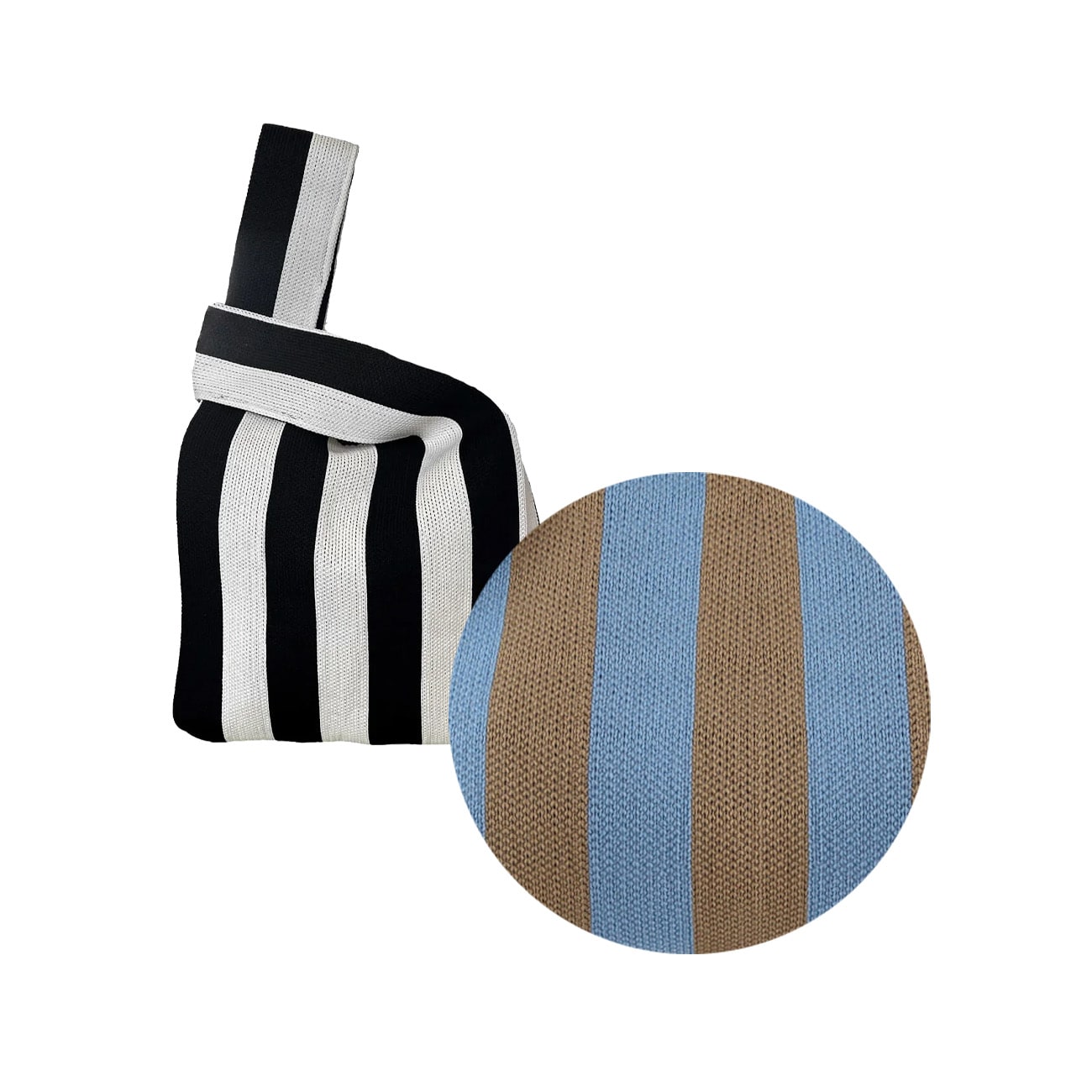 Filippa Net - Lyseblå/Beige Stribet