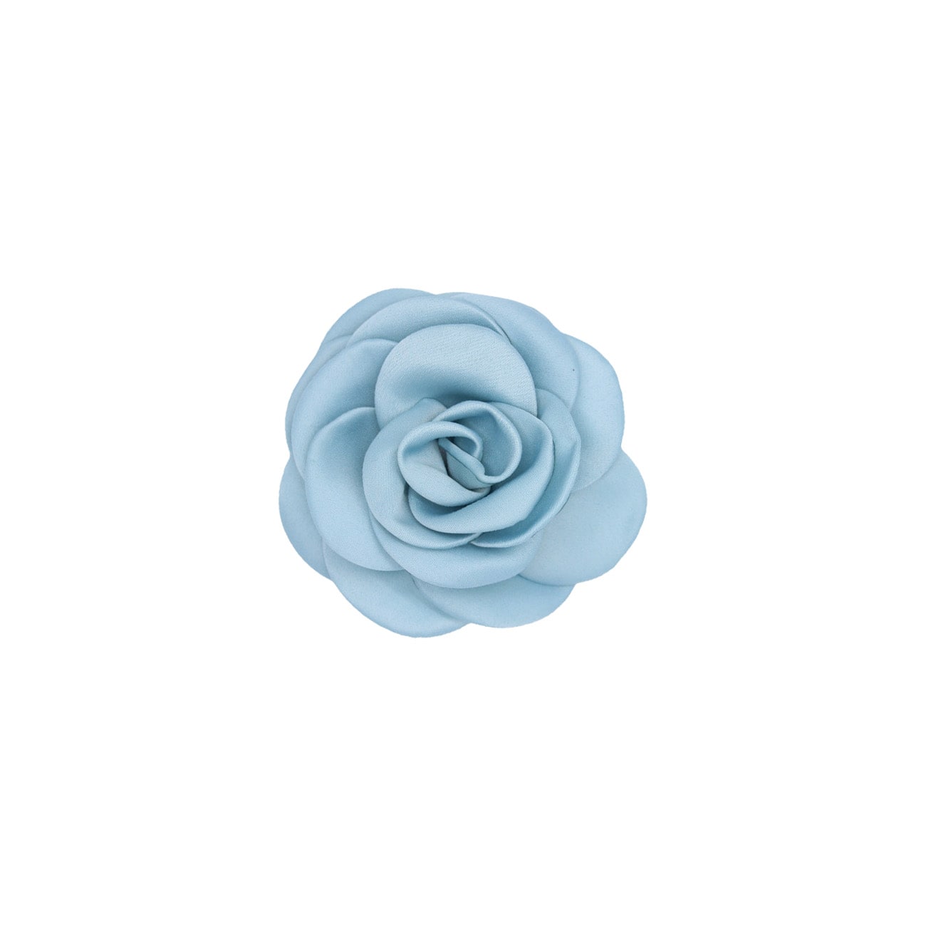 Karla Hårklemme - Lyseblå Satin