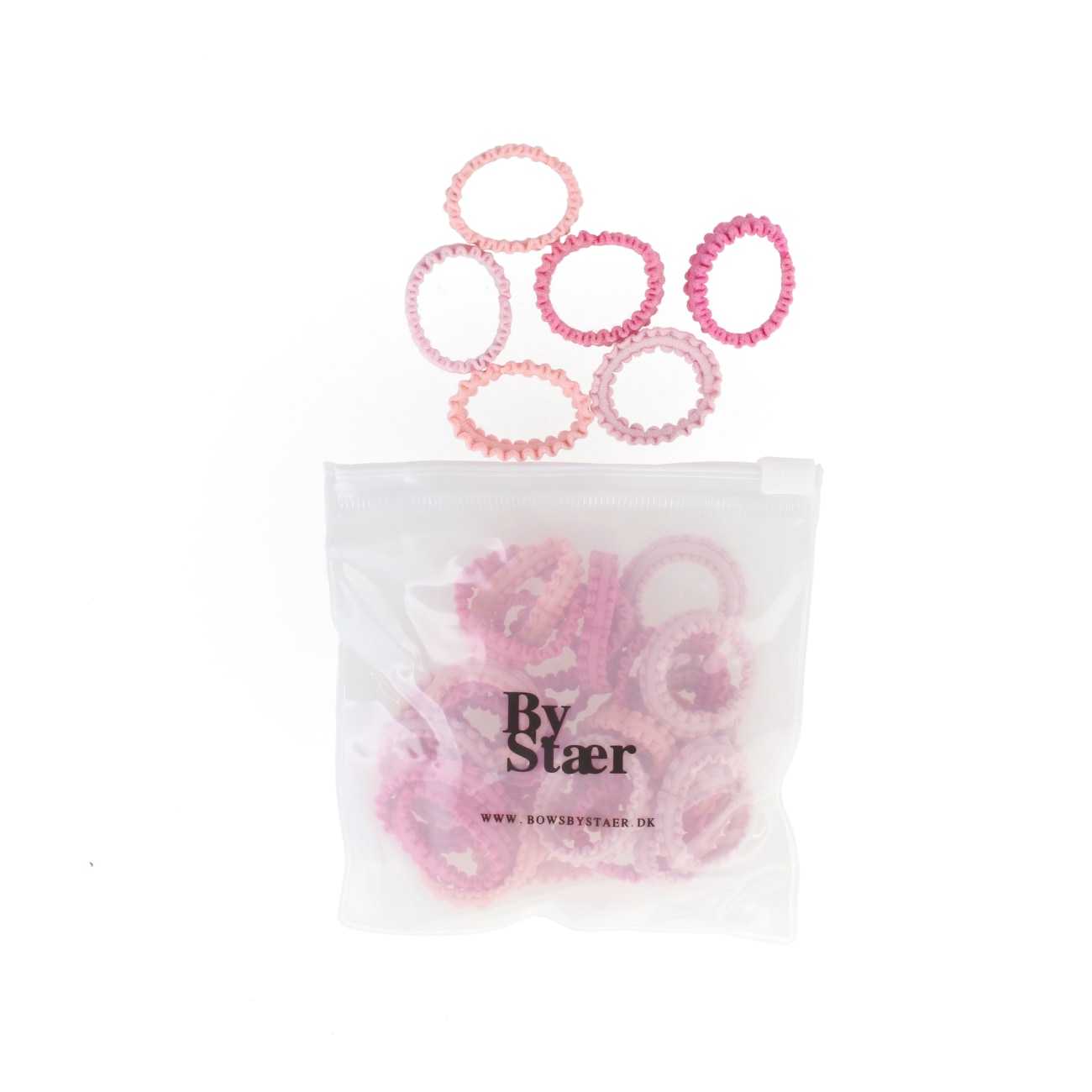 Mini Hårelastikker - Mix 10 (50 stk)