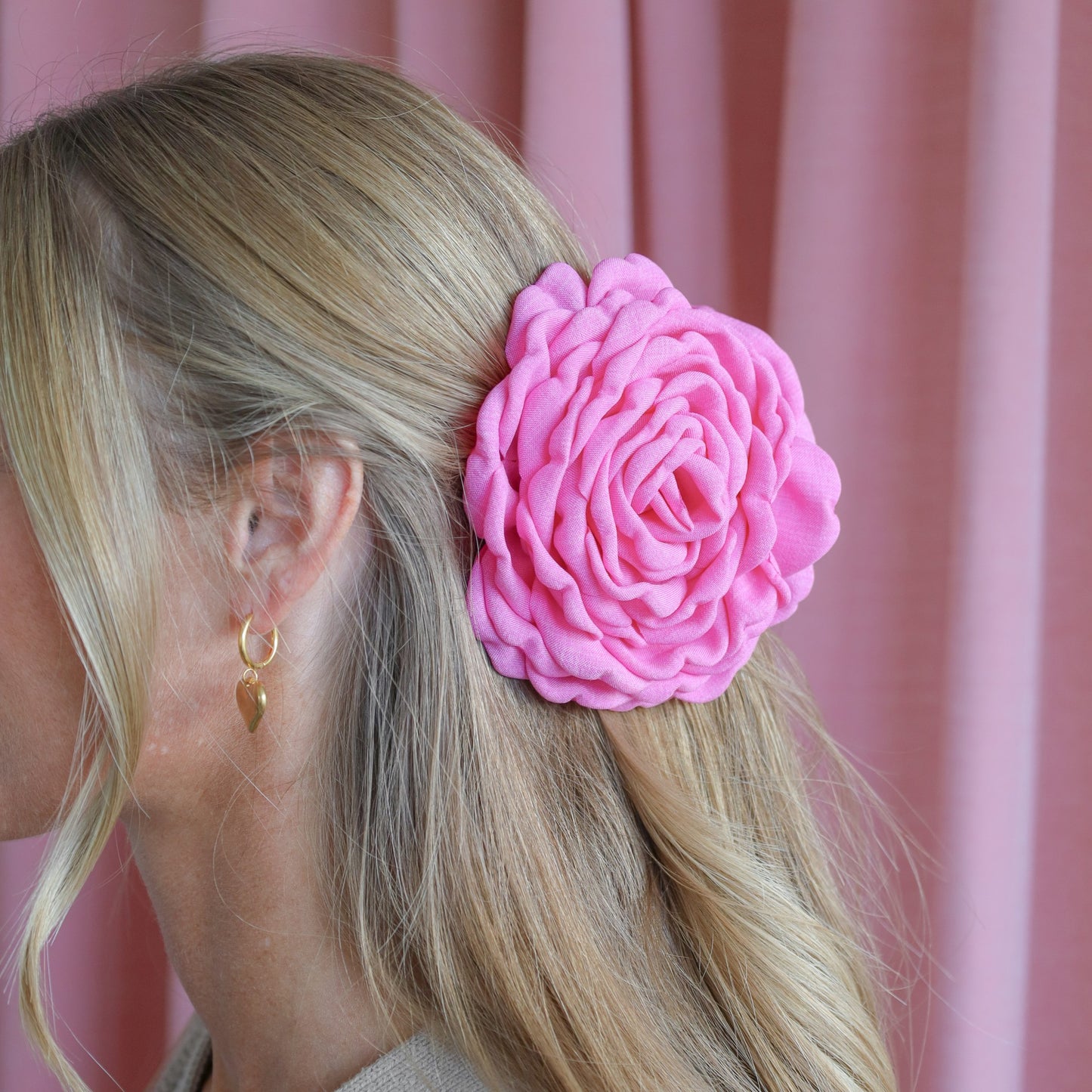 Daisy Hårklemme - Stor - Pink
