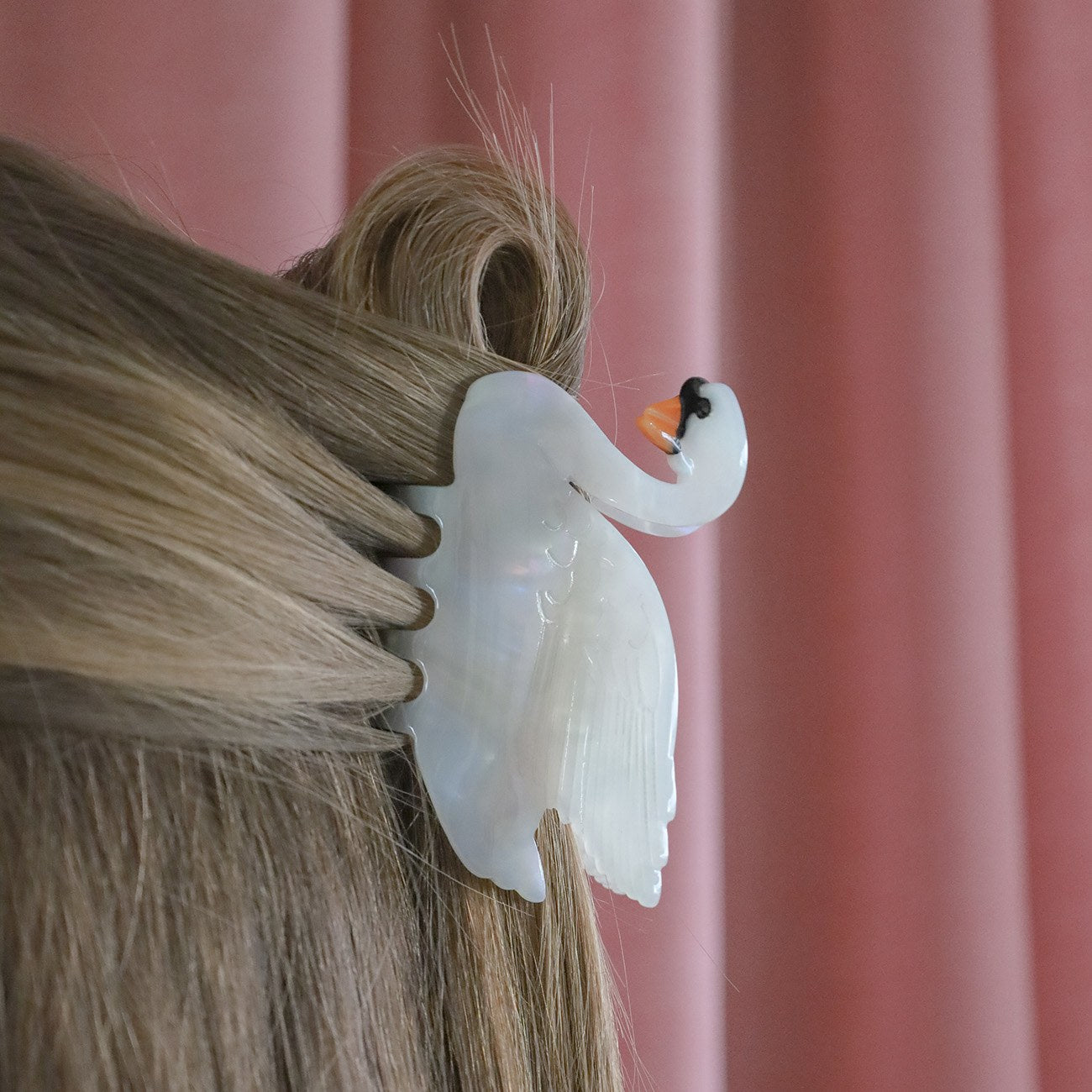 Svane Hårklemme - Hvid