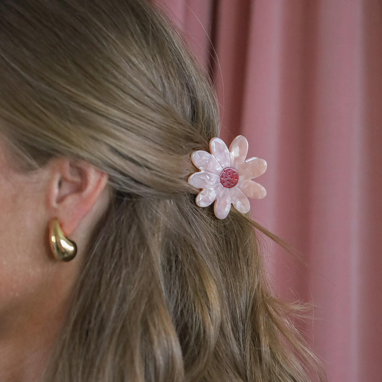 Beatrice Hårklemme - Rosa