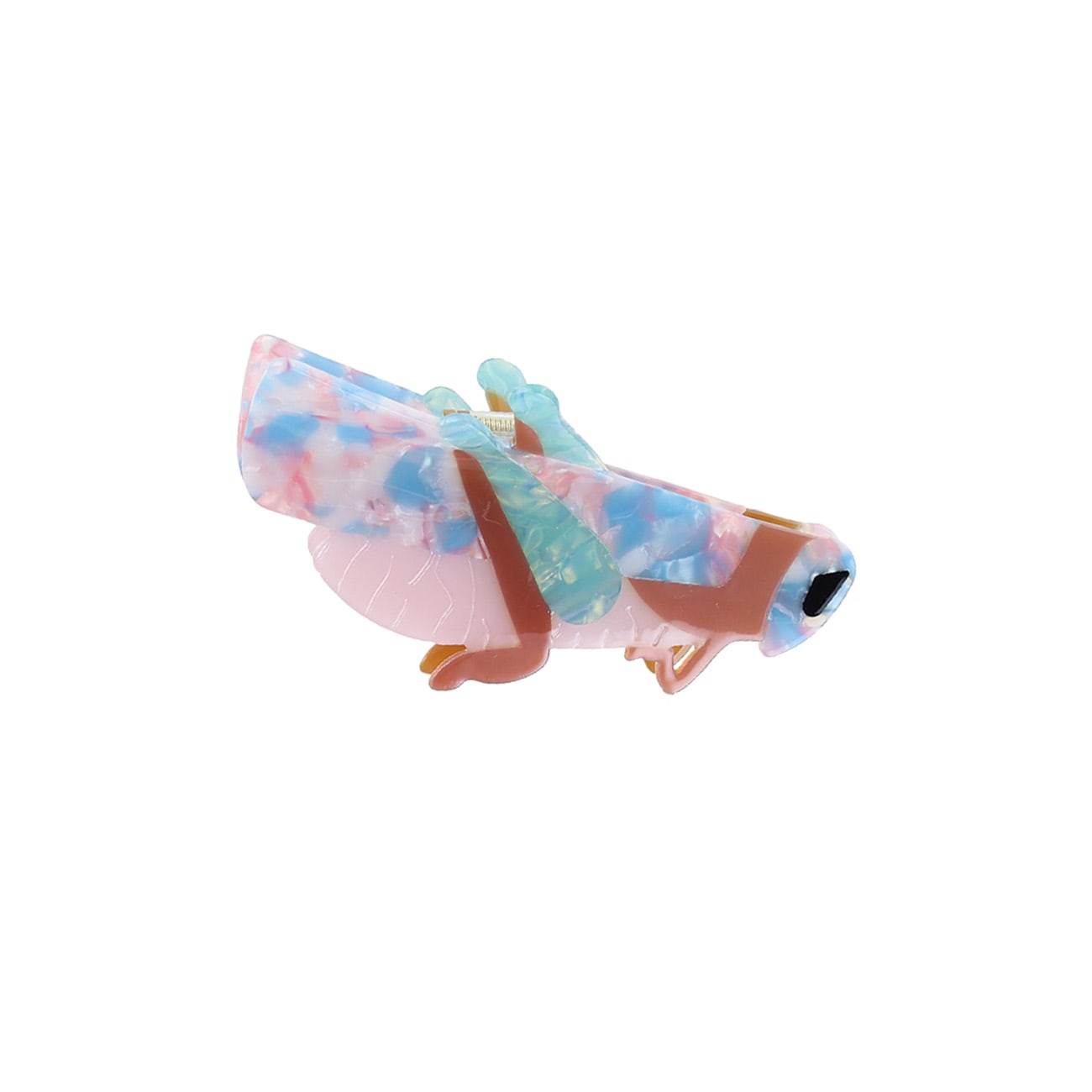 Græshoppe Hårklemme - Rosa/Blå