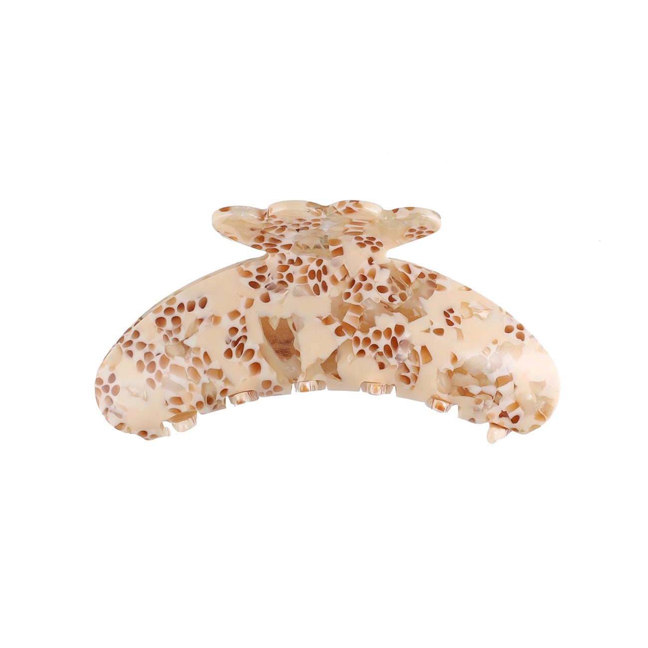 Agnes Hårklemme - Beige/Brun