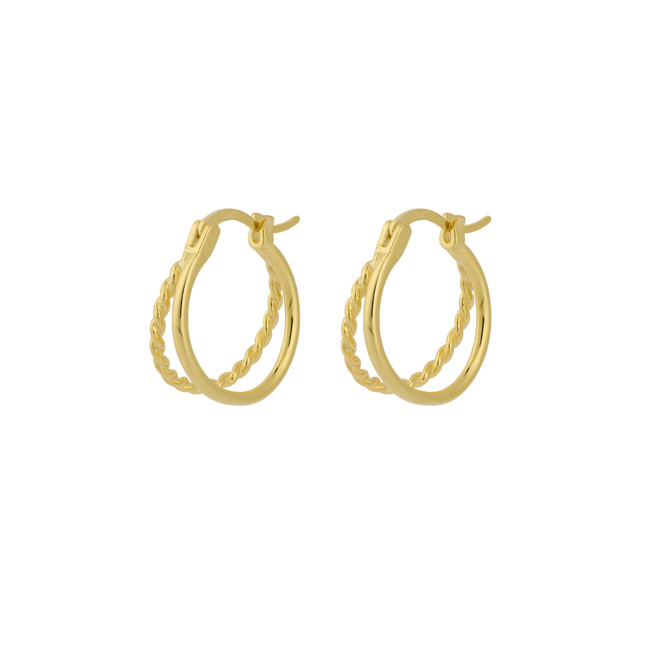 Kamille Ørering - 925S Forgyldt 18K