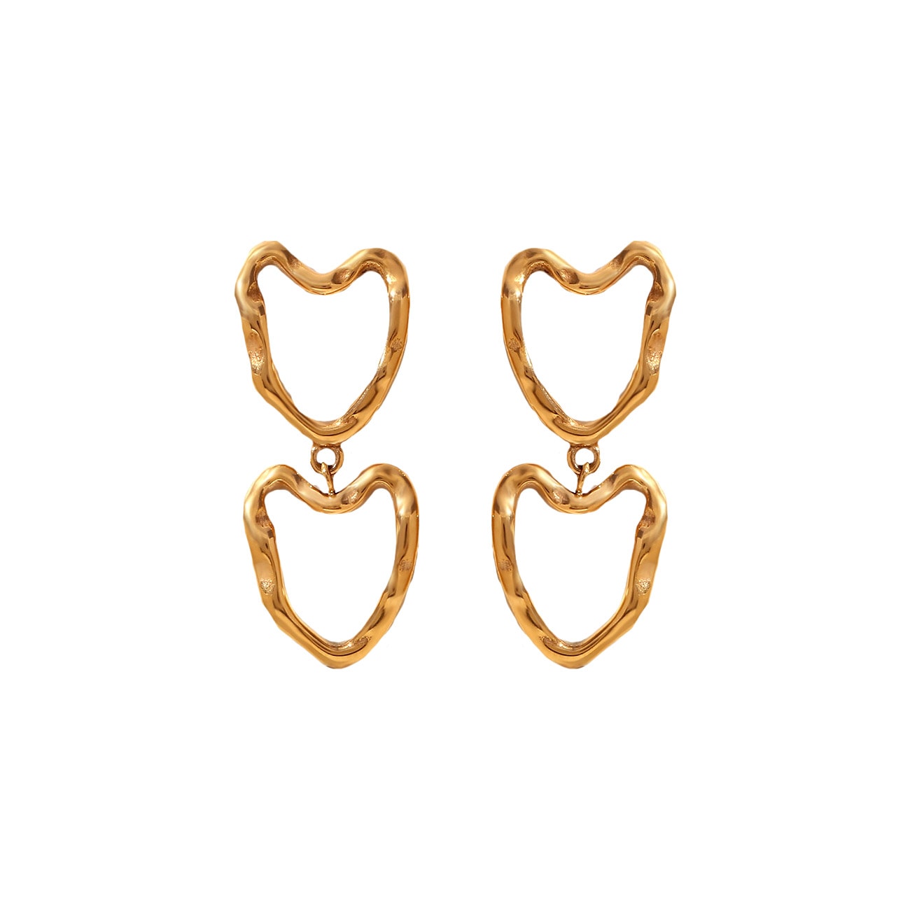 Bine Øreringe - Forgyldt