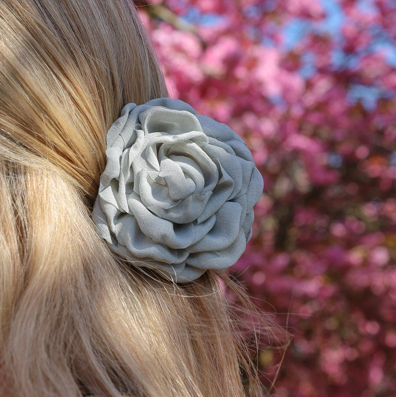 Daisy Hårklemme - Lille - Støvet Grøn