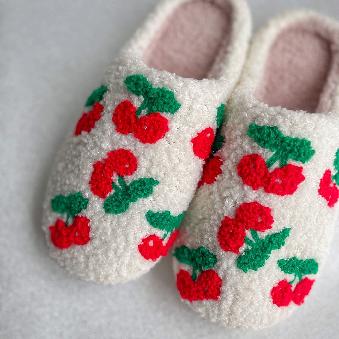 Slippers Kirsebær - Hvid/Rød