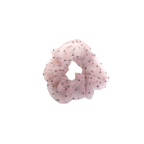 Naja Lille Scrunchie - Baby Lyserød Prikker