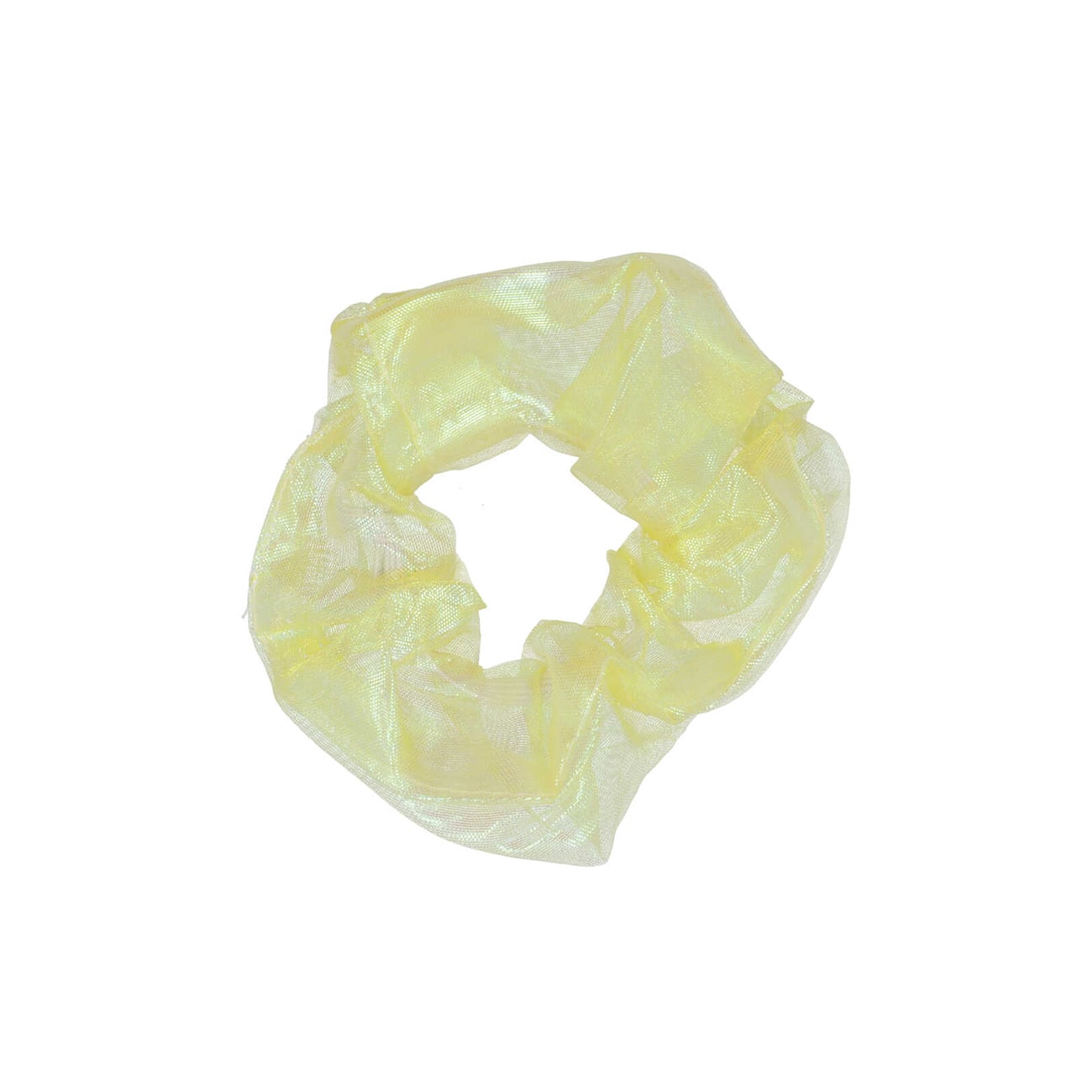 Naja Lille Scrunchie - Holografisk Gul