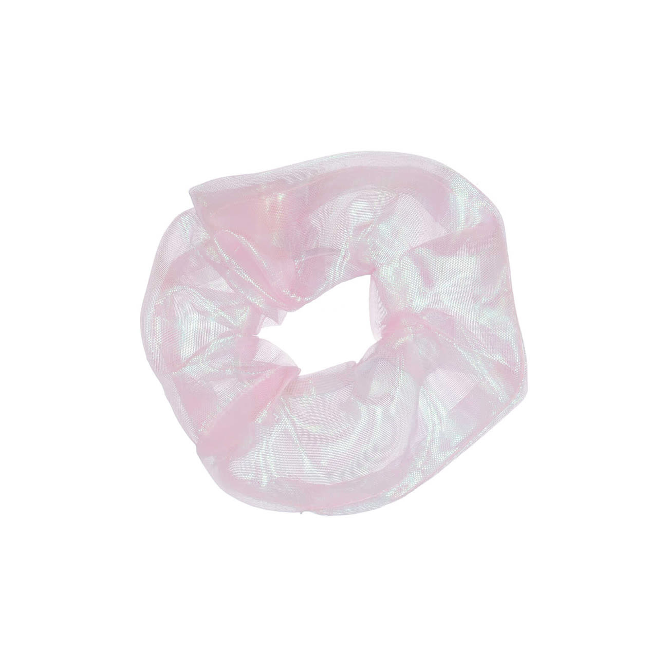 Naja Lille Scrunchie - Holografisk Lyserød