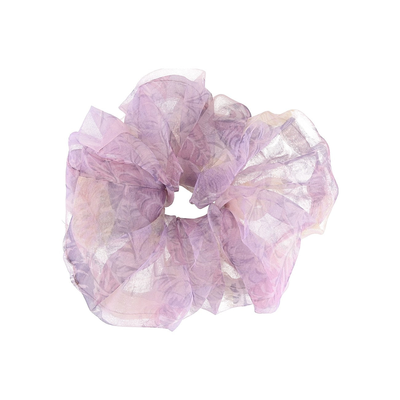 Naja Stor Scrunchie - Rosa Blad