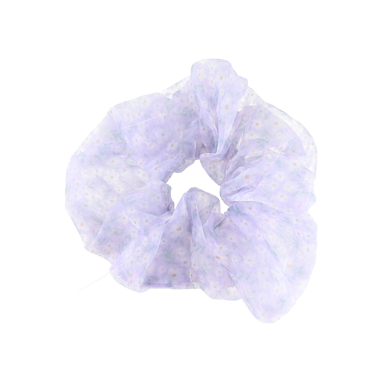 Naja Stor Scrunchie - Lilla Mini Blomst