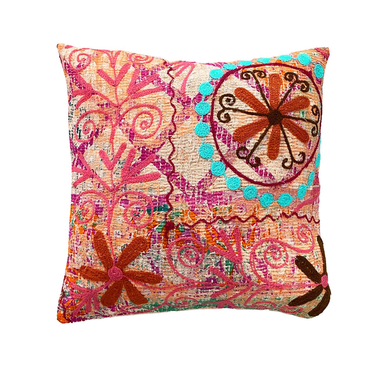 Trille Suzani Kantha Pudebetræk - Nr. 24