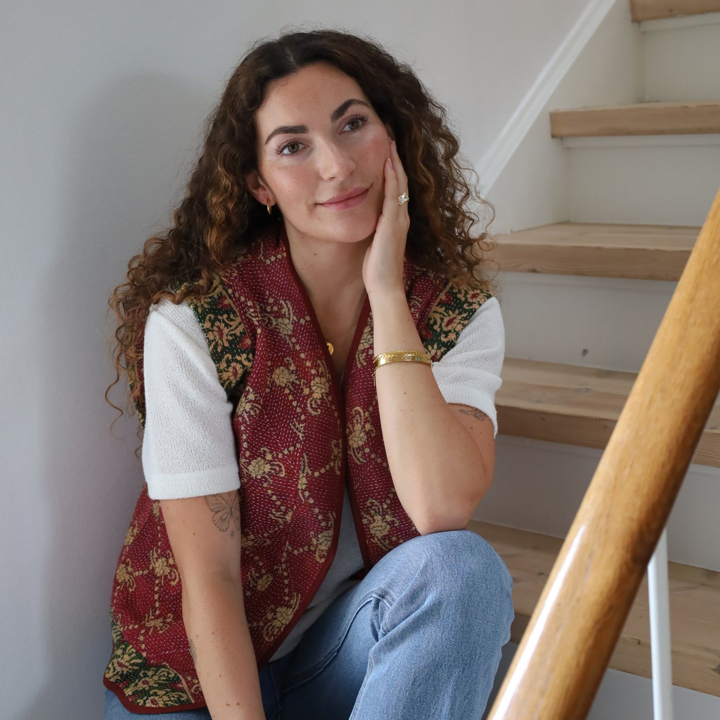 Flora Kantha Vest - Onesize - Nr. 58