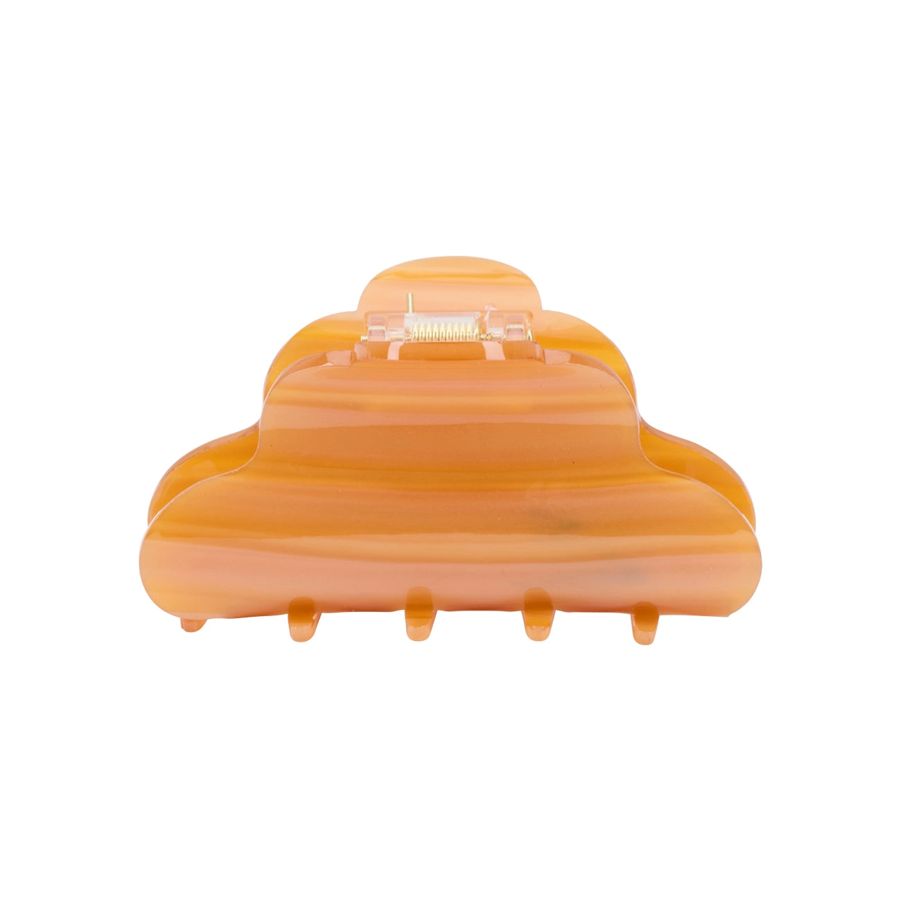 Clara Hårklemme - Orange Stribet