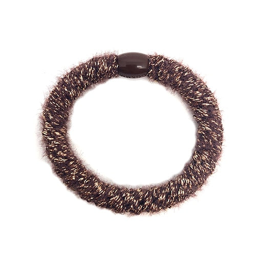 Flettet Hårelastik - Fluffy Bronze