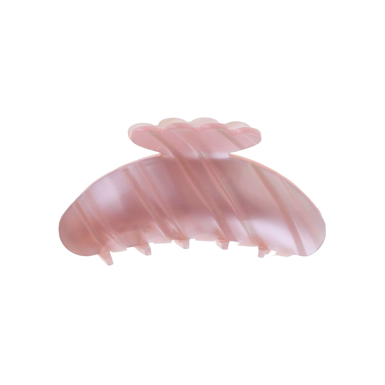 Asta Hårklemme - Pastel Rosa Stribet