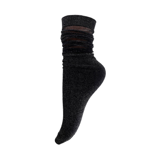 Strømper - Onesize - Mesh Glimmer Sort (FORUDBESTILLING)
