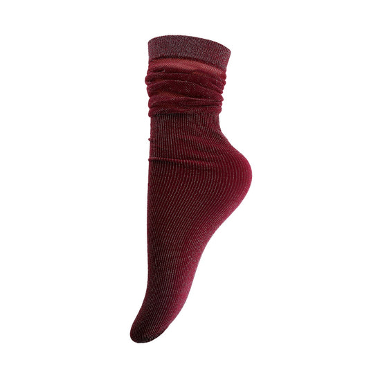 Strømper - Onesize - Mesh Glimmer Bordeaux (FORUDBESTILLING)