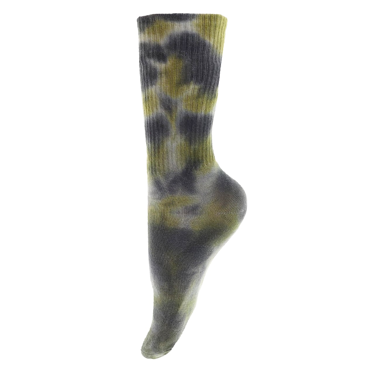 Strømper - Onesize - Batik Sort/Lime